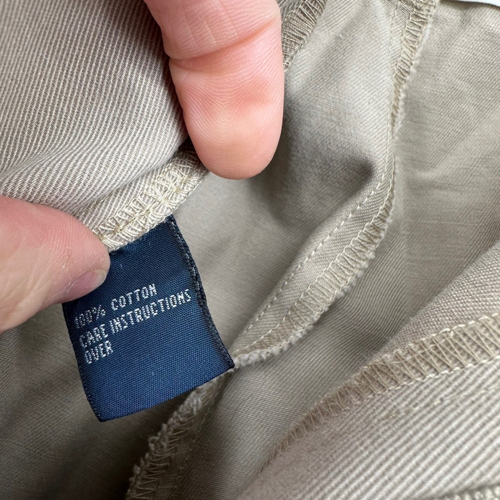 Vintage Polo Ralph Lauren Andrew Pants Chinos Men 42X32 90s Cotton Pleated Khaki - Picture 6 of 10
